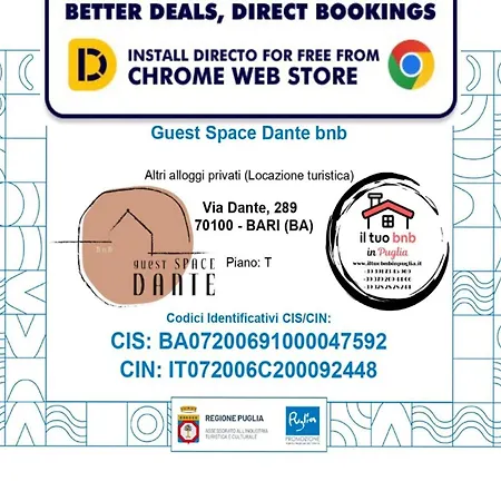 Guest Space Dante - Center , Fast Wi-fi - Bari